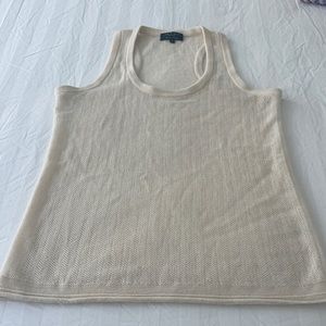 Cream cashmere rag &bone tank top